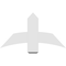 Ekena Millwork Bellingham Architectural Grade PVC Gable Bracket, 36"W x 19 1/2"H x 2"D x 6"F, 13/12 Pitch GBP036X20X0206BEL00 - alternate 5